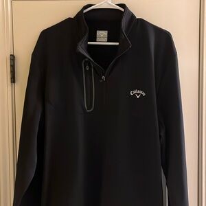 Callaway Black Quarter Zip golf jacket